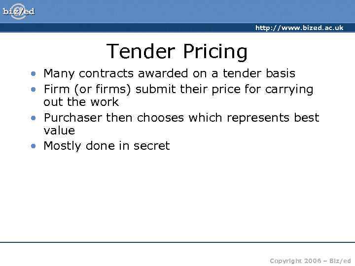        http: //www. bized. ac. uk  