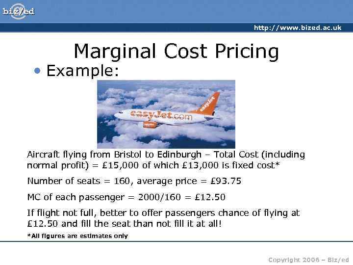      http: //www. bized. ac. uk   Marginal Cost