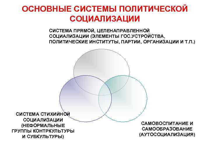ОСНОВНЫЕ СИСТЕМЫ ПОЛИТИЧЕСКОЙ СОЦИАЛИЗАЦИИ СИСТЕМА ПРЯМОЙ, ЦЕЛЕНАПРАВЛЕННОЙ СОЦИАЛИЗАЦИИ (ЭЛЕМЕНТЫ ОСНОВНЫЕ СИСТЕМЫ ПОЛИТИЧЕСКОЙ СОЦИАЛИЗАЦИИ СИСТЕМА ПРЯМОЙ, ЦЕЛЕНАПРАВЛЕННОЙ СОЦИАЛИЗАЦИИ (ЭЛЕМЕНТЫ