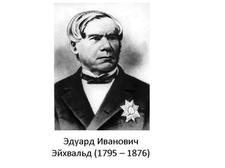  Эдуард Иванович Эйхвальд (1795 – 1876) 
