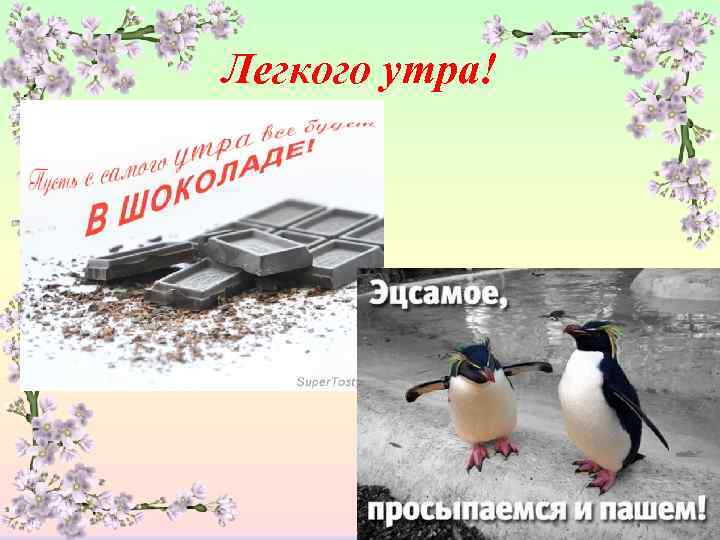 Легкого утра! 
