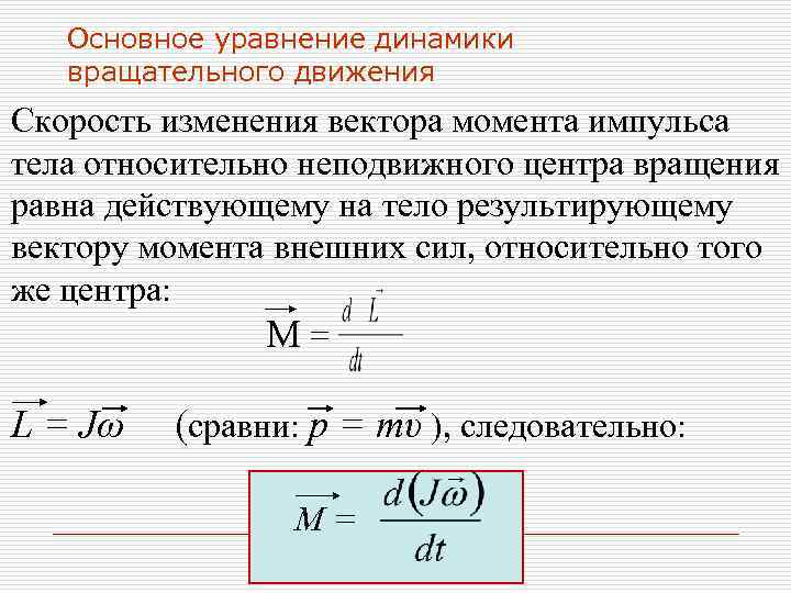 От чего зависит изменение импульса тела