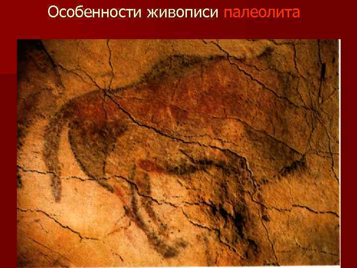 Особенности живописи палеолита 