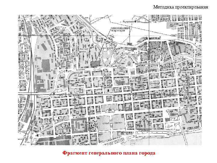 Методика проектирования Фрагмент генерального плана города 