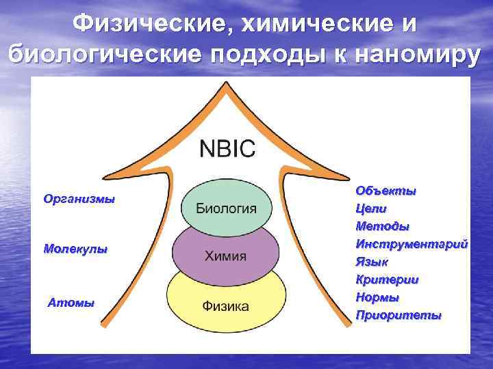   Физические, химические и биологические подходы к наномиру     