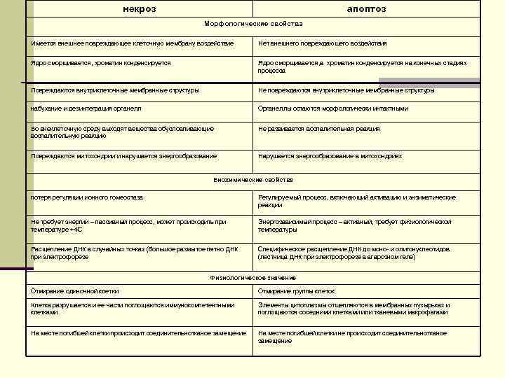 некроз апоптоз некроз апоптоз