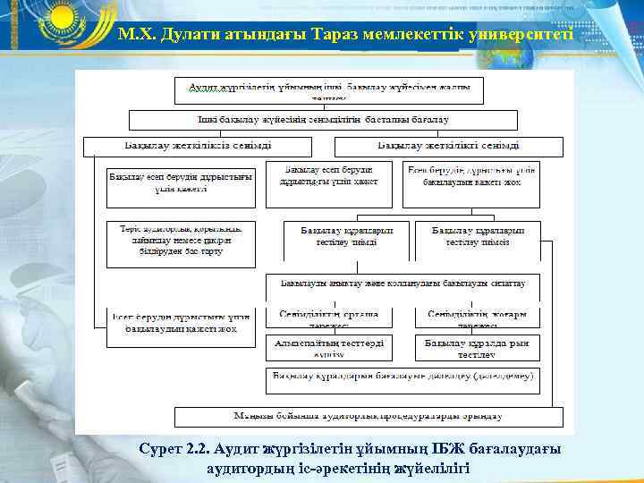 М. Х. Дулати атындағы Тараз мемлекеттік университеті  Сурет 2. 2. Аудит жүргізілетін ұйымның