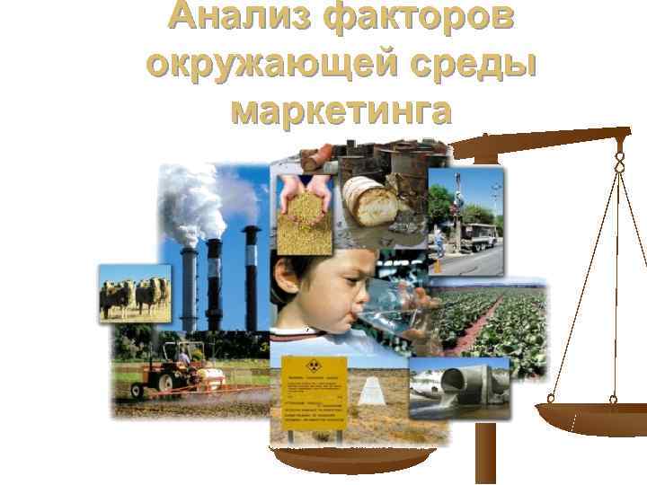  Анализ факторов окружающей среды маркетинга 