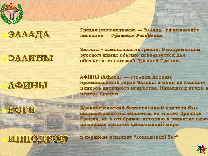     Гре ция (самоназвание — Эллада, официальное    ция