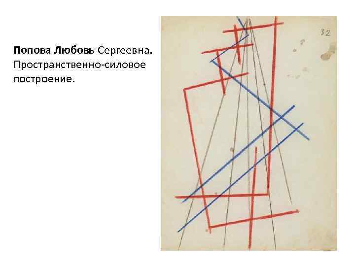 Попова Любовь Сергеевна. Пространственно-силовое построение. 