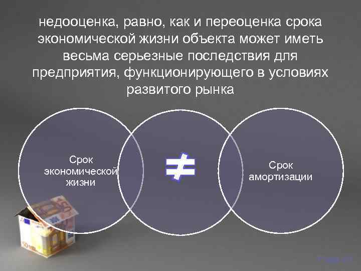  недооценка, равно, как и переоценка срока  экономической жизни объекта может иметь 