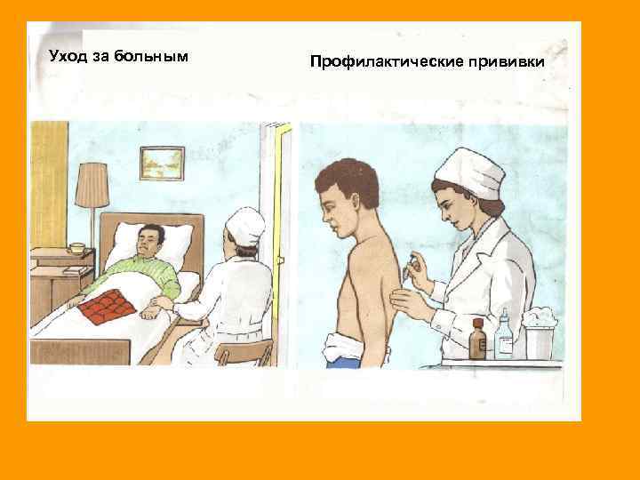 Уход за больным  Профилактические прививки 