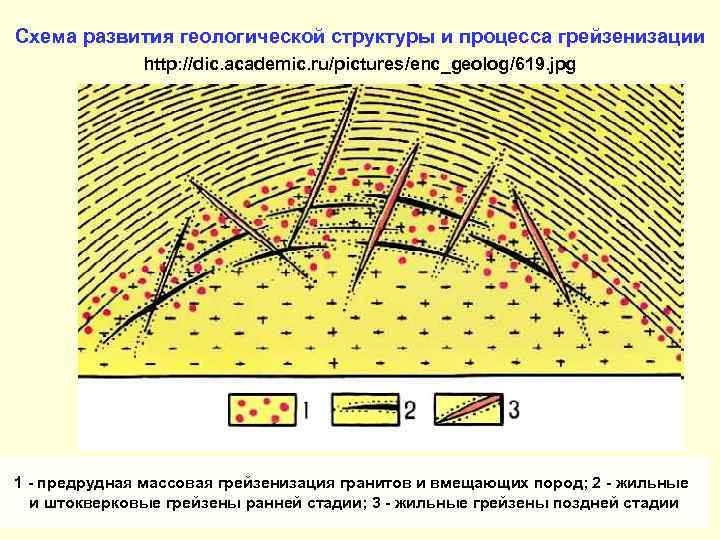 Cхема развития геологической структуры и процесса грейзенизации http: //dic. academic. ru/pictures/enc_geolog/619. jpg 1 -