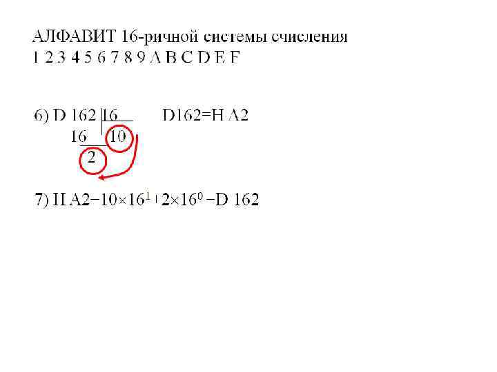 Алгоритмы перевода чисел из одной позиционной системы счисления в другую: 1. Алгоритмы перевода целых
