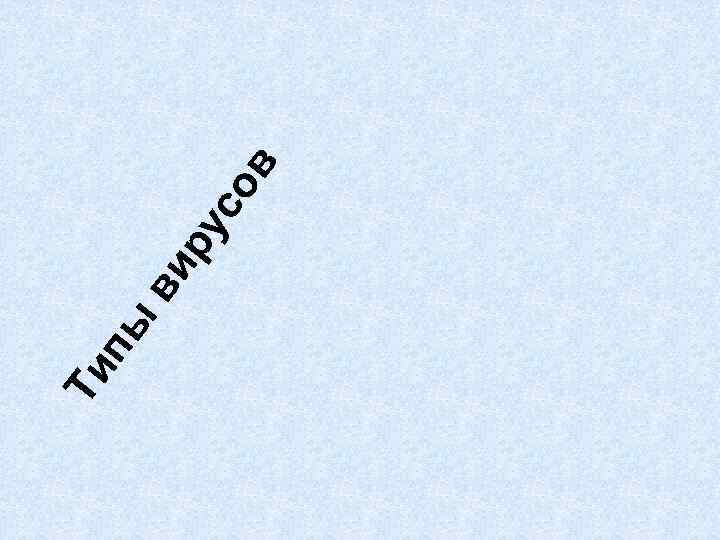 Ти  пы  ви   ру  со   в 