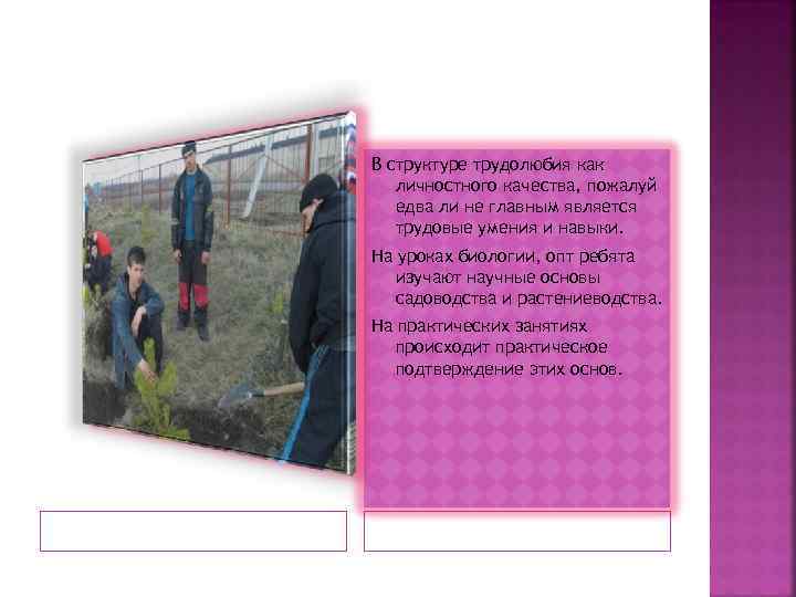 В структуре трудолюбия как личностного качества, пожалуй едва ли не главным является В структуре трудолюбия как личностного качества, пожалуй едва ли не главным является