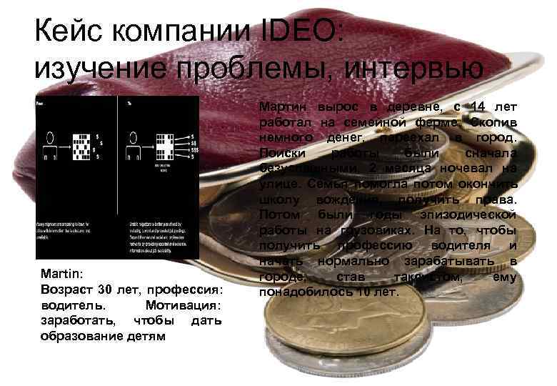 Кейс компании IDEO:  изучение проблемы, интервью      Мартин вырос