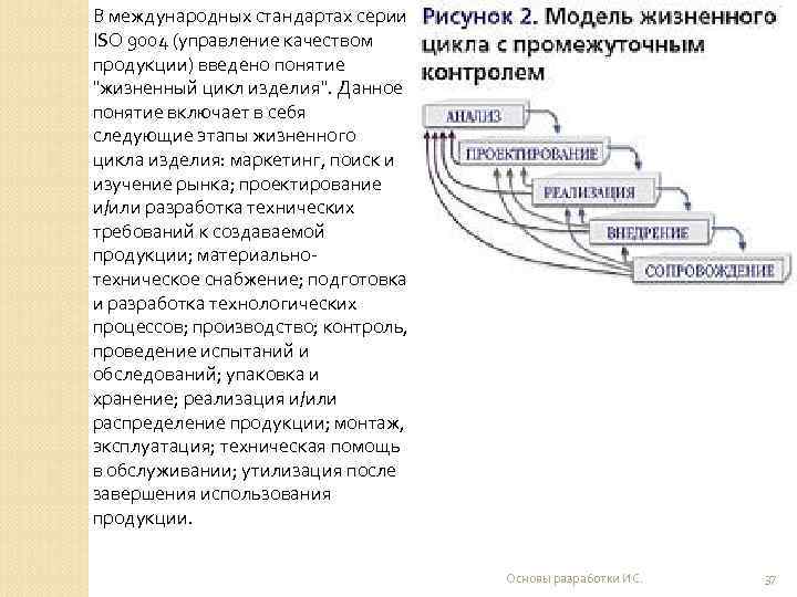 В международных стандартах серии ISO 9004 (управление качеством продукции) введено понятие 