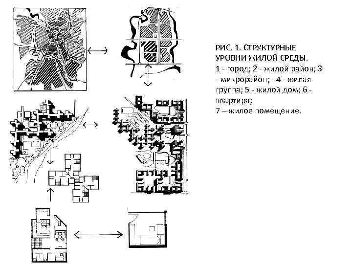 Уровни среды. Структурные элементы жилой среды. Уровни жилой среды. Формирование жилой среды. Типология и структурные элементы жилой среды.