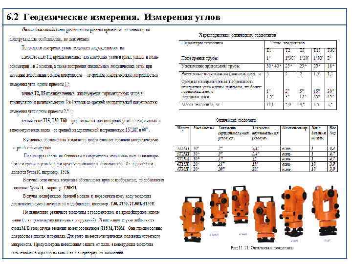 6. 2 Геодезические измерения. Измерения углов 