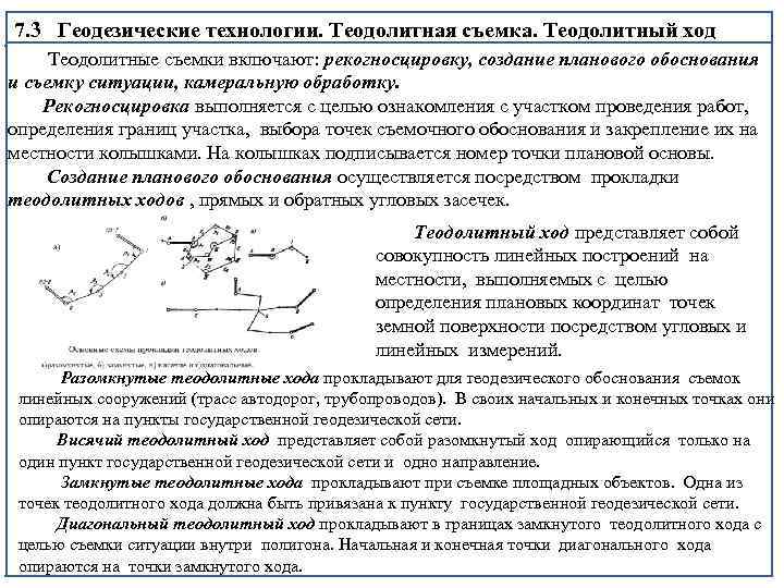 Схема планового обоснования