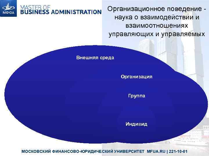        Организационное поведение -    
