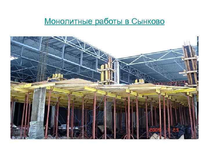 Монолитные работы в Сынково 