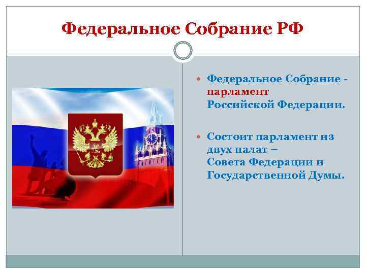 Федеральное Собрание РФ   Федеральное Собрание -    парламент  