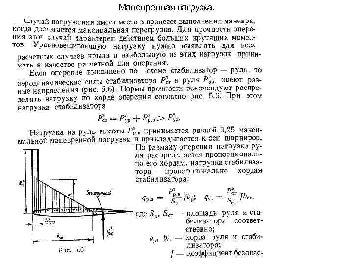 Нагрузки действующие