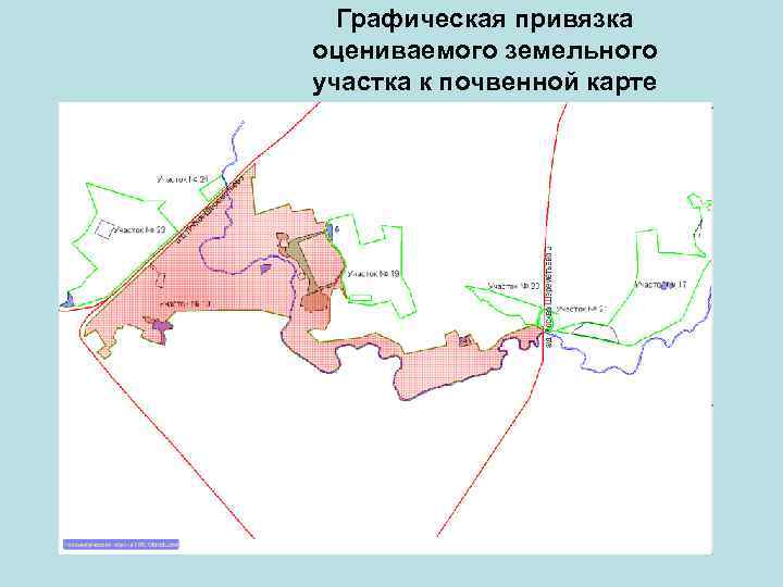 Графическая привязка оцениваемого земельного участка к почвенной карте 