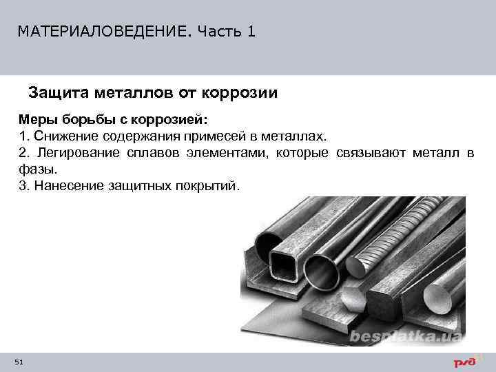 Презентация по материаловедению на тему коррозия