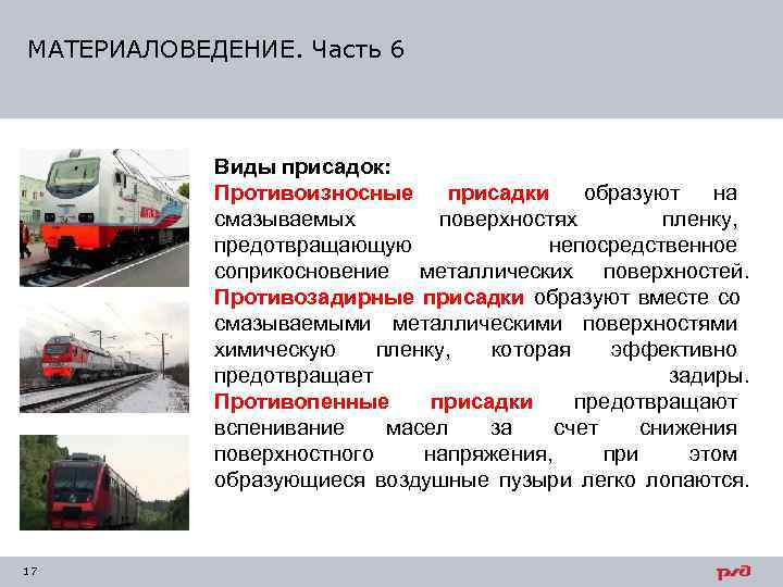 МАТЕРИАЛОВЕДЕНИЕ. Часть 6    Виды присадок:   Противоизносные  присадки 