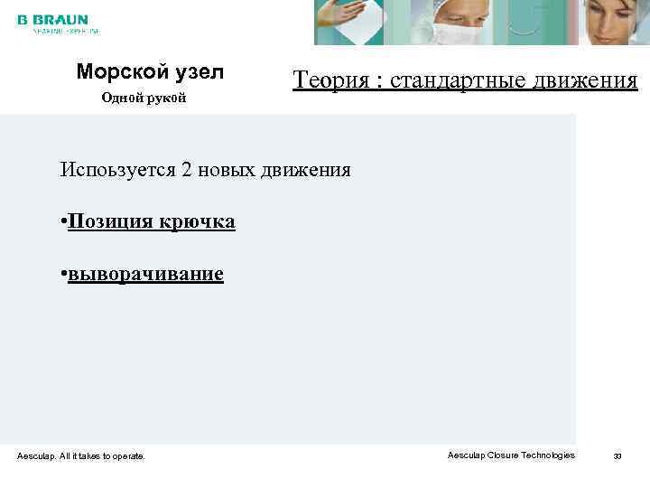     Морской узел   Теория : стандартные движения  