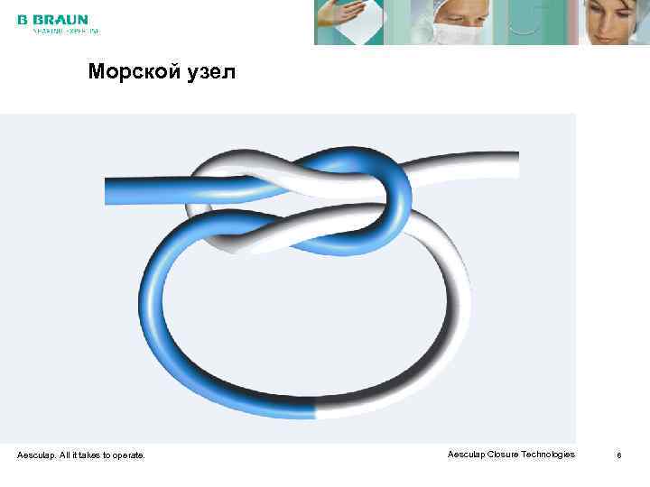    Морской узел Aesculap. All it takes to operate.  Aesculap Closure