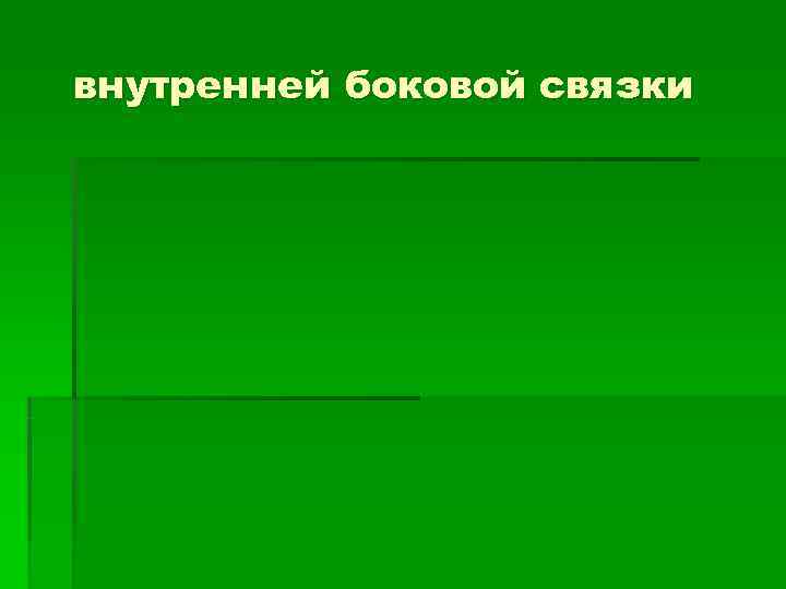 внутренней боковой связки 
