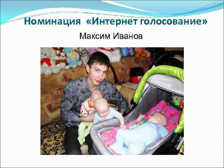 Номинация «Интернет голосование»  Максим Иванов 