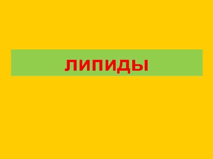 липиды 