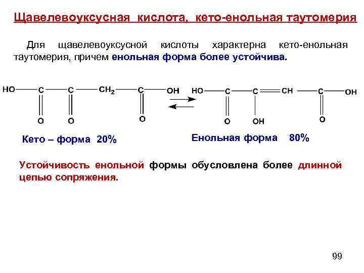 Кето енольная таутомерия ацетоуксусной