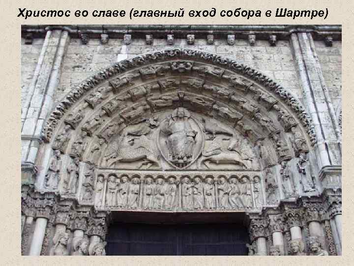 Христос во славе (главный вход собора в Шартре) 