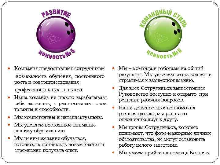  Компания предоставляет сотрудникам    Мы – команда и работаем на общий