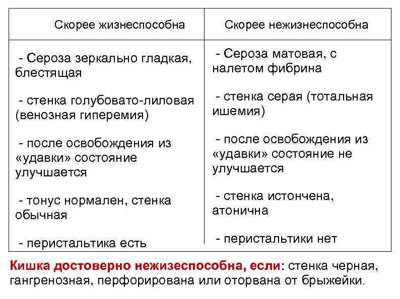 Скорее жизнеспособна Скорее нежизнеспособна - Сероза зеркально гладкая, блестящая - Сероза матовая, с налетом