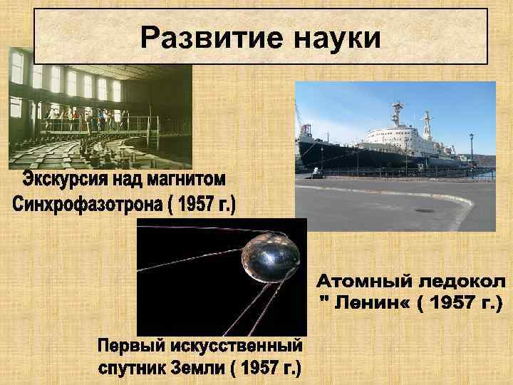 Развитие науки 