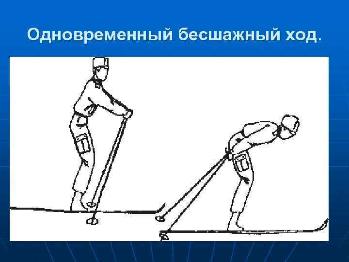 Одновременный бесшажный ход. 