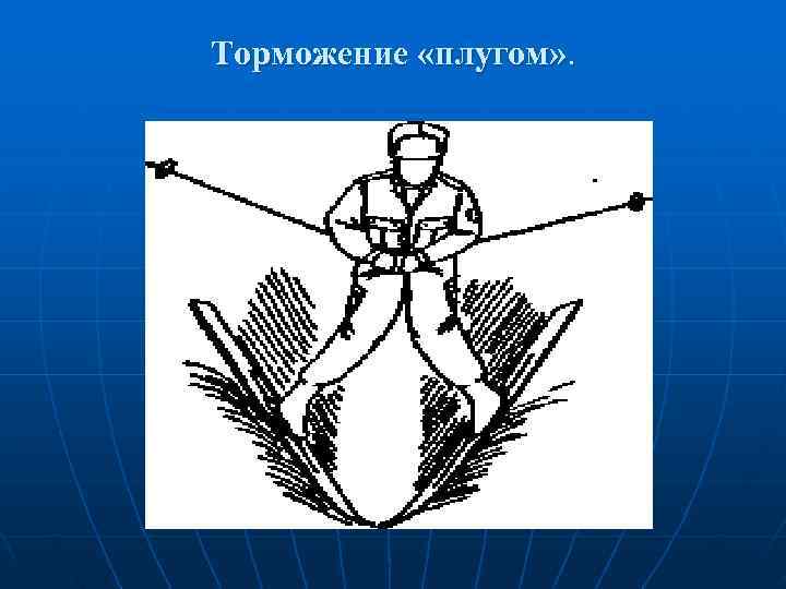 Торможение «плугом» . 