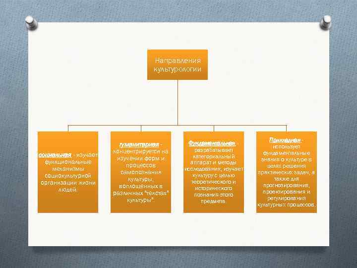 Направления культурологии Направления культурологии
