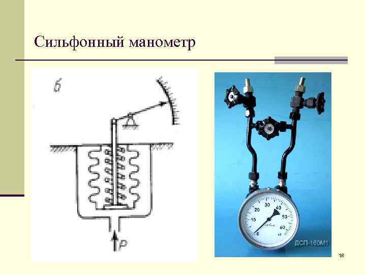 Сильфонный манометр схема