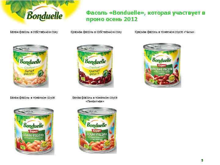 Фасоль «Bonduelle» , которая участвует в Фасоль «Bonduelle» , которая участвует в