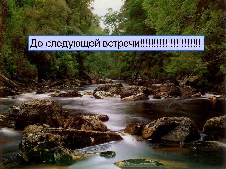 До следующей встречи!!!!!!!!!!! 