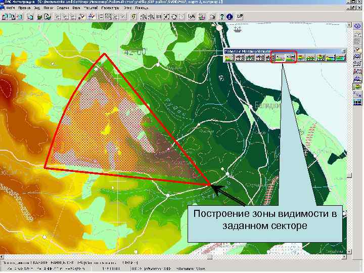 Карта с приближением до видимости