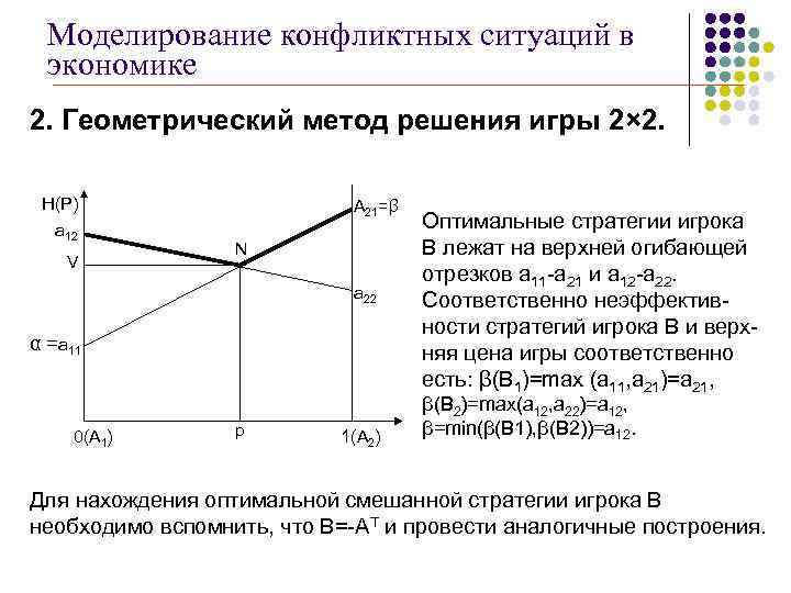 Решить игру